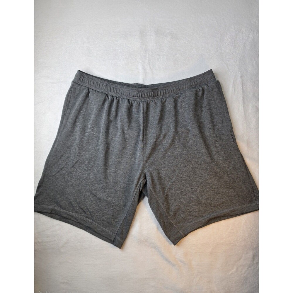 Alive Qwick-dry Mens Gray Athletic Shorts Waistband With Drawstring Size 3XL